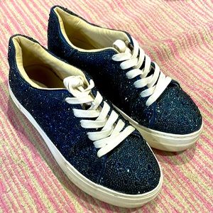 Betsey Johnson Rhinestone Sneakers